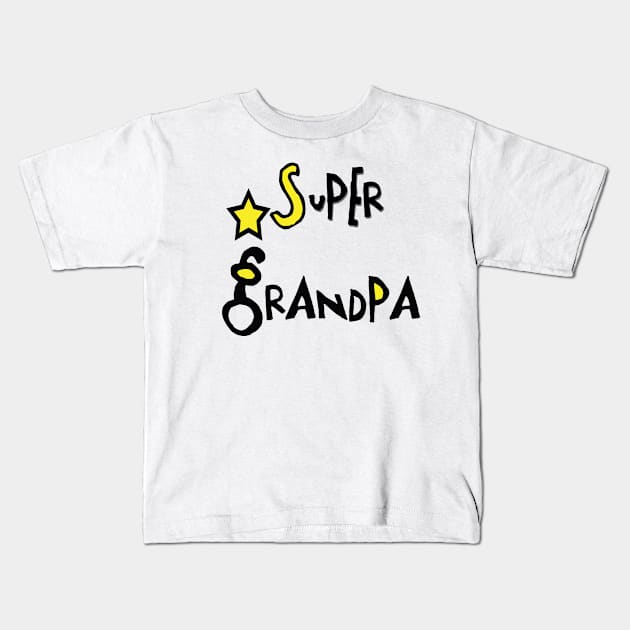 Super Grandpa - Family Couples - Octerson Kids T-Shirt by octerson